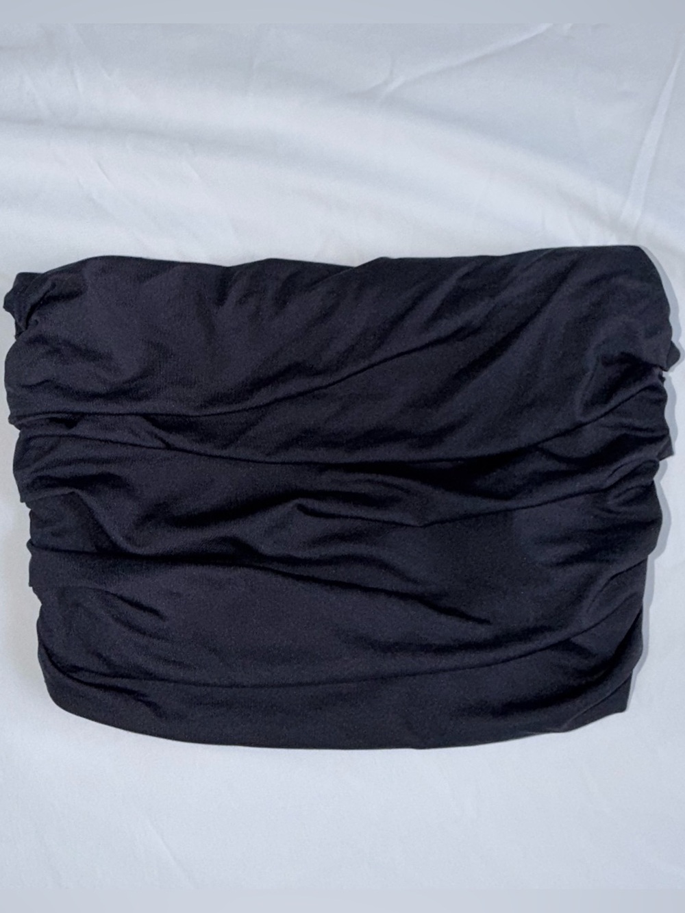 Brand New Zara Vintage 90s Style Black Strapless Retro Summer Small Y2K Tube Top